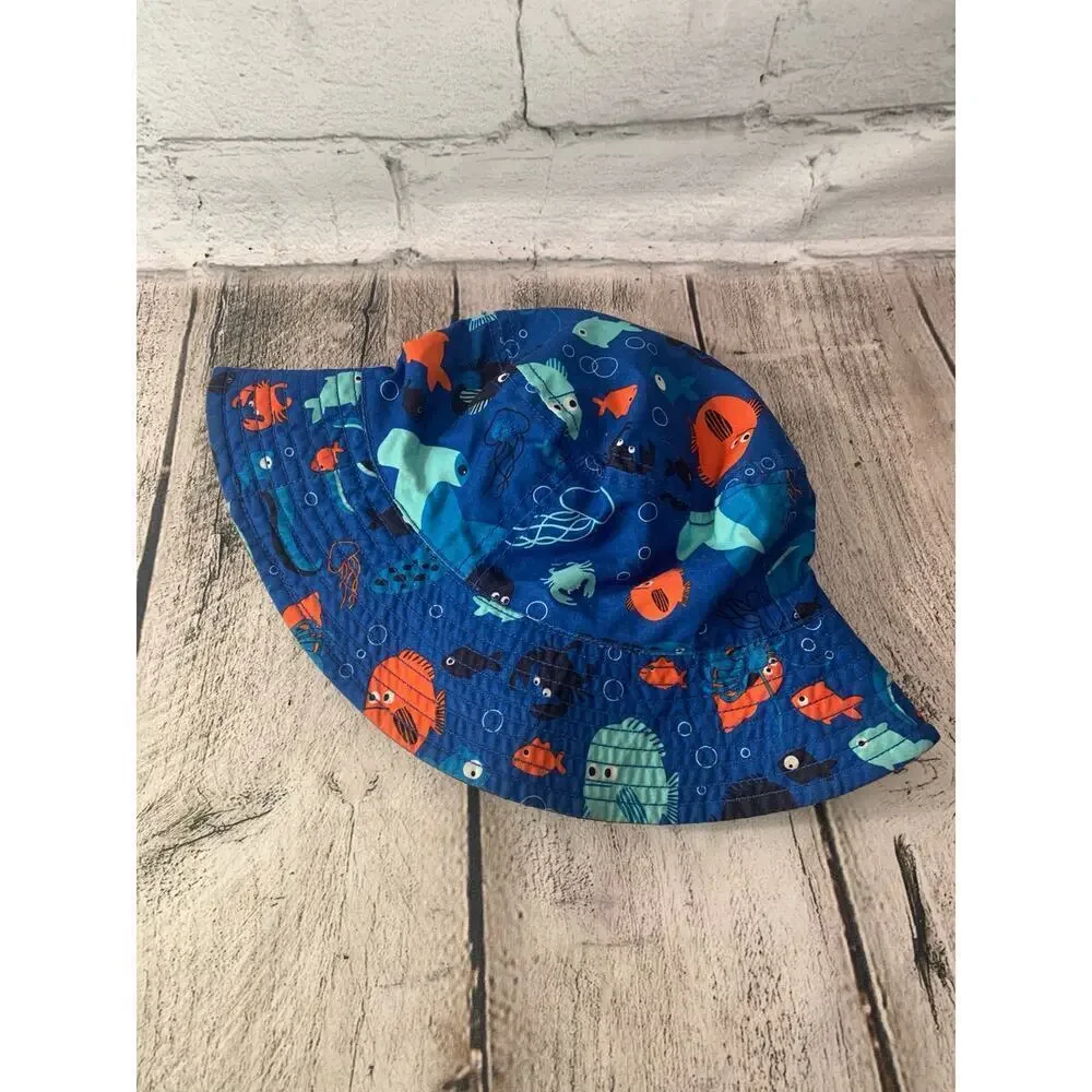 GYMBOREE Boy’s Beach Print Bucket Hat / Size: 4T-5T